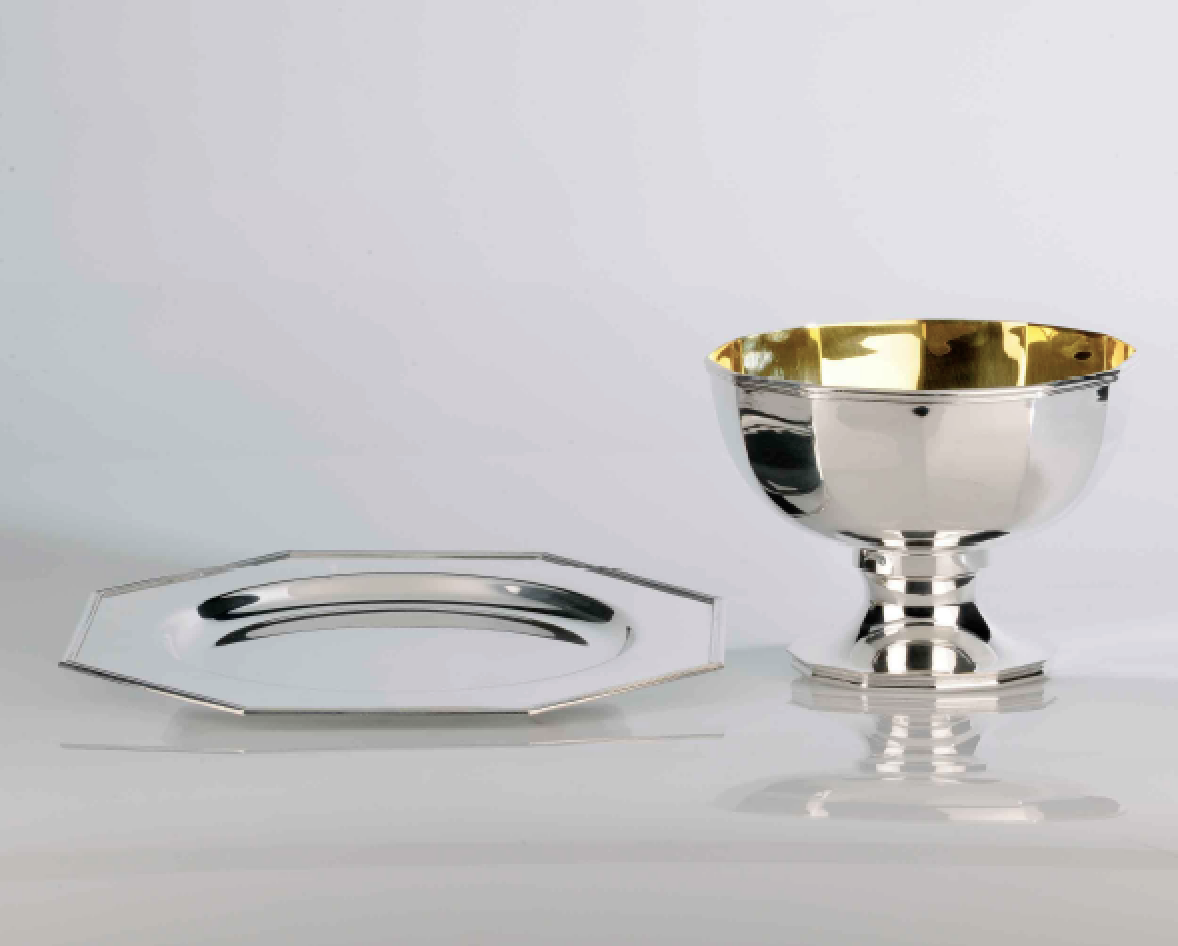 PATENA OCTOGONAL PLATEADA - Imagen 3