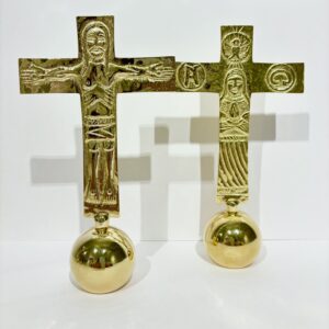 CRUZ SOBREMESA ITINERANTE BAÑO ORO