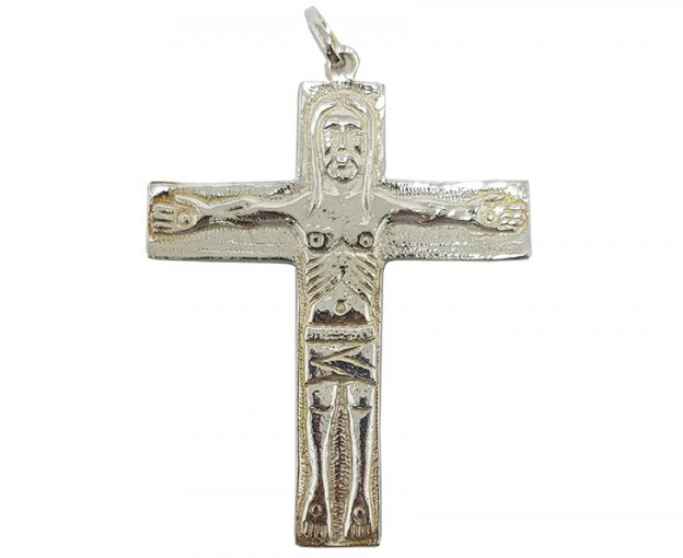 CRUZ BOLSILLO BAÑO PLATA