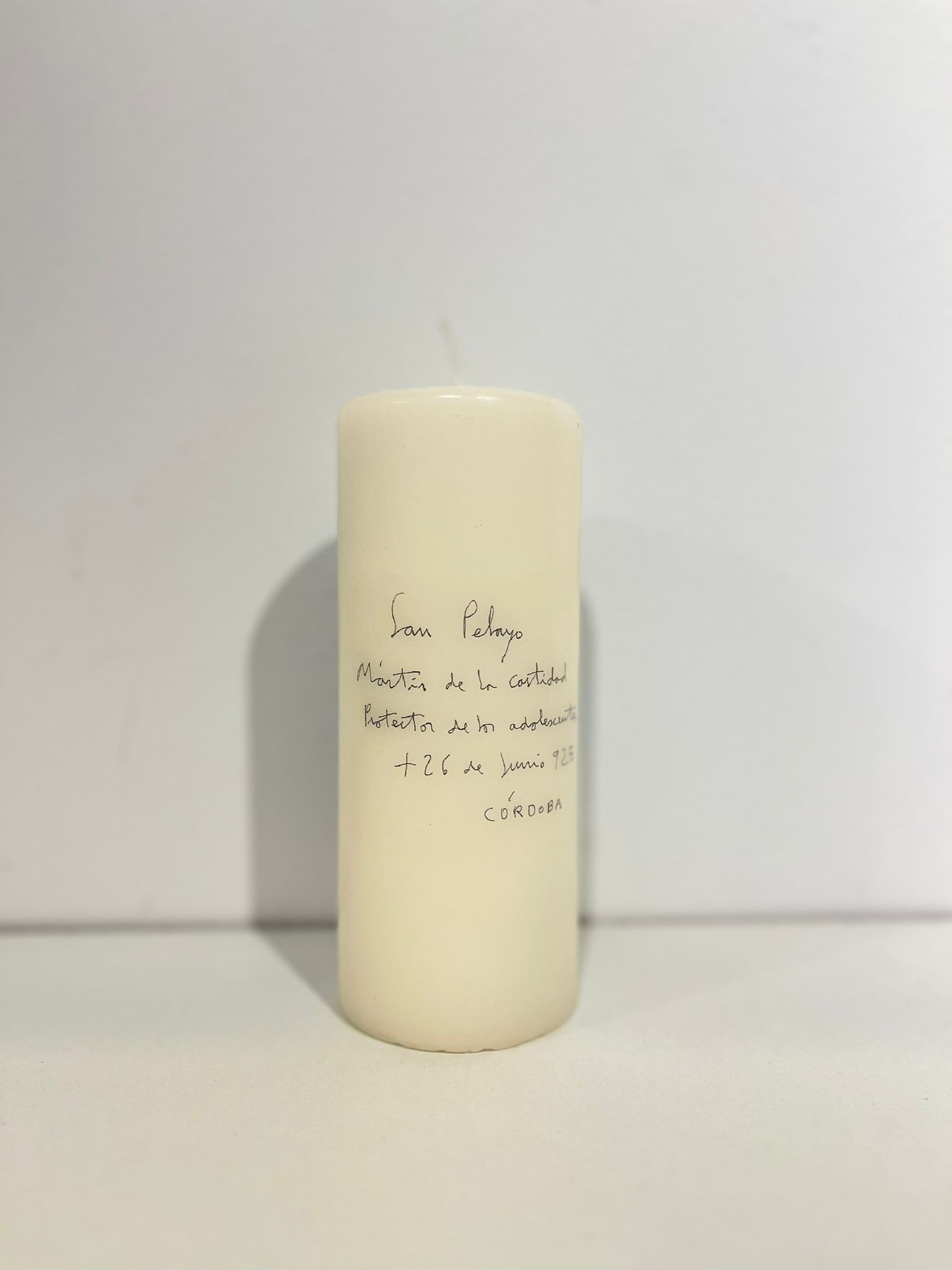 VELA CON ICONO "SAN PELAYO" IMPRESO - Imagen 2