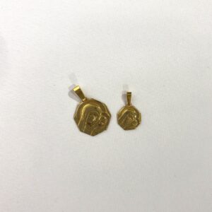 MEDALLA PLATA BAÑO ORO