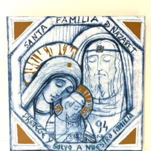 SAGRADA FAMILIA OCTOGONAL AZUL