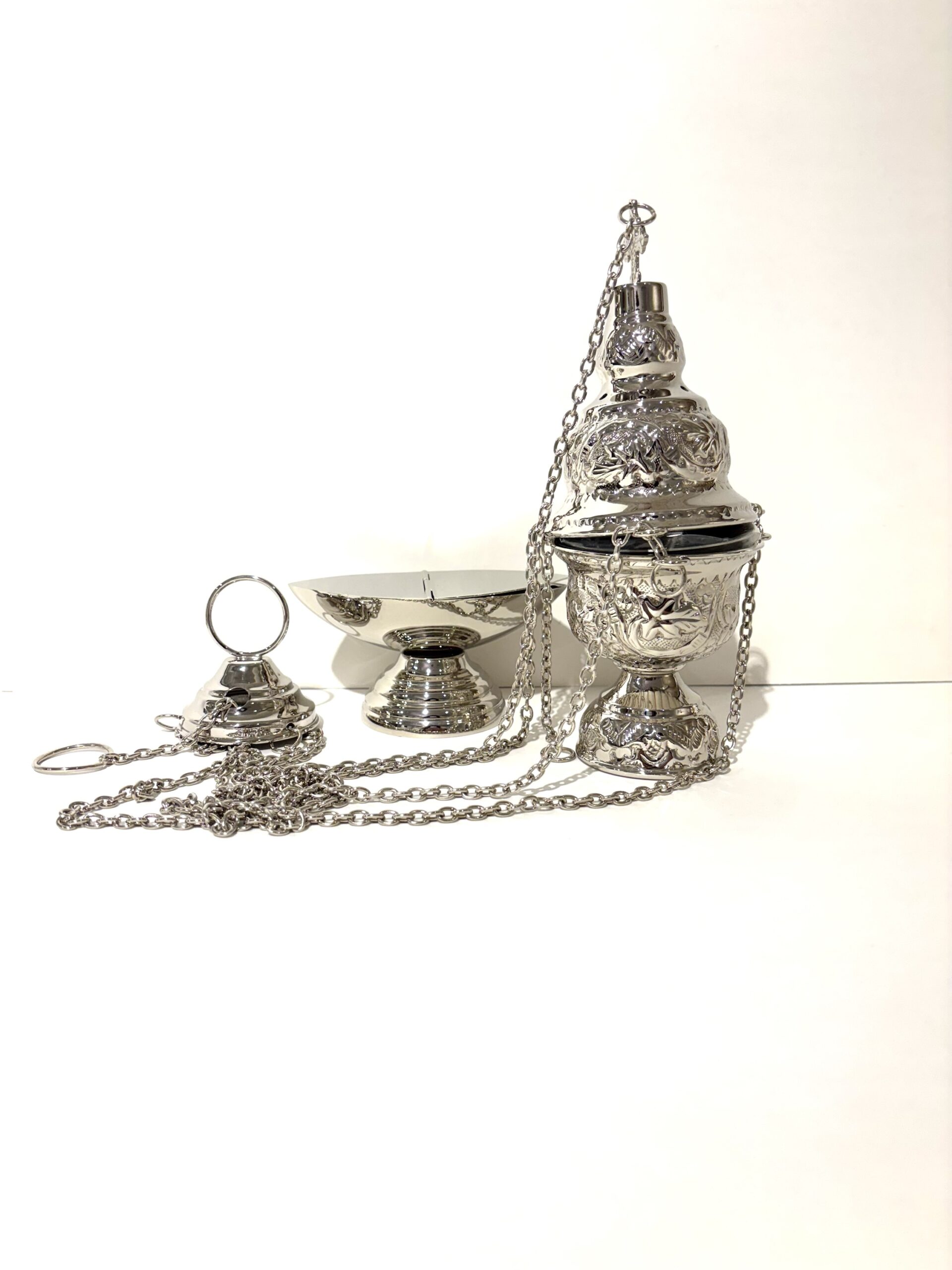 INCENSARIO PEQUEÑO PLATEADO