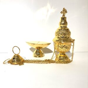 INCENSARIO PEQUEÑO DORADO