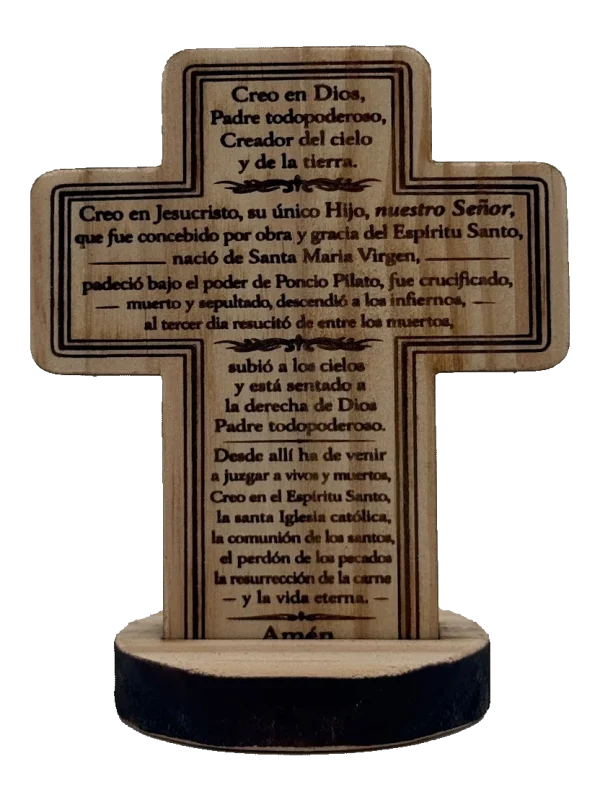 Cruz de madera Credo