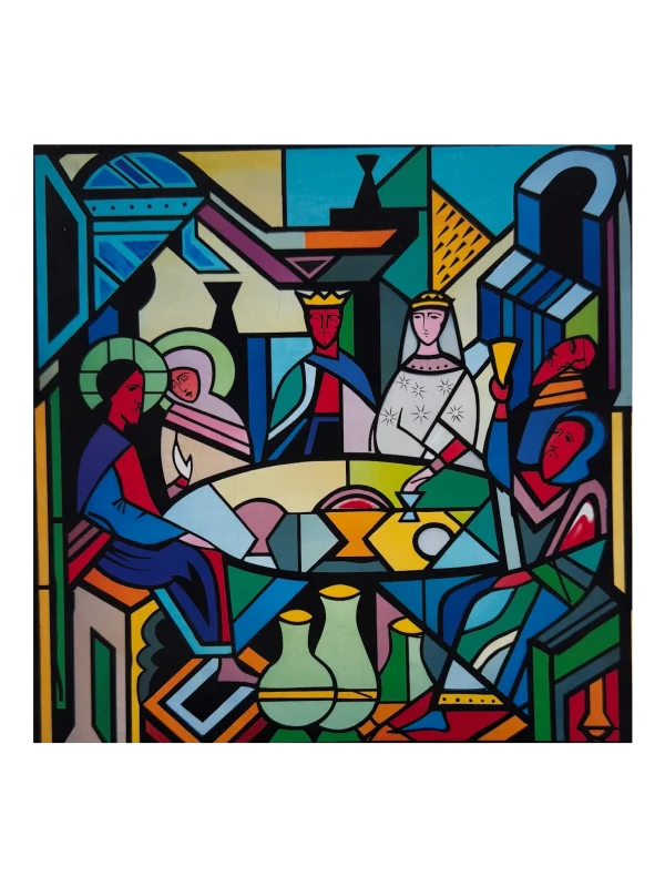Icono Bodas de Caná 24x24 cm