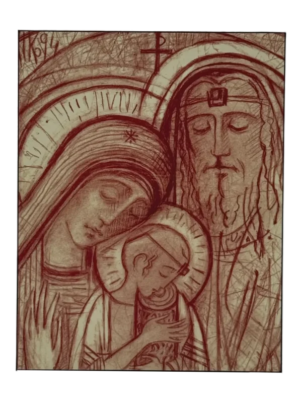 ICONO SAGRADA FAMILIA 23X18CM