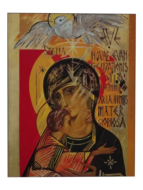ICONO VIRGEN MILENIO 23X18CM