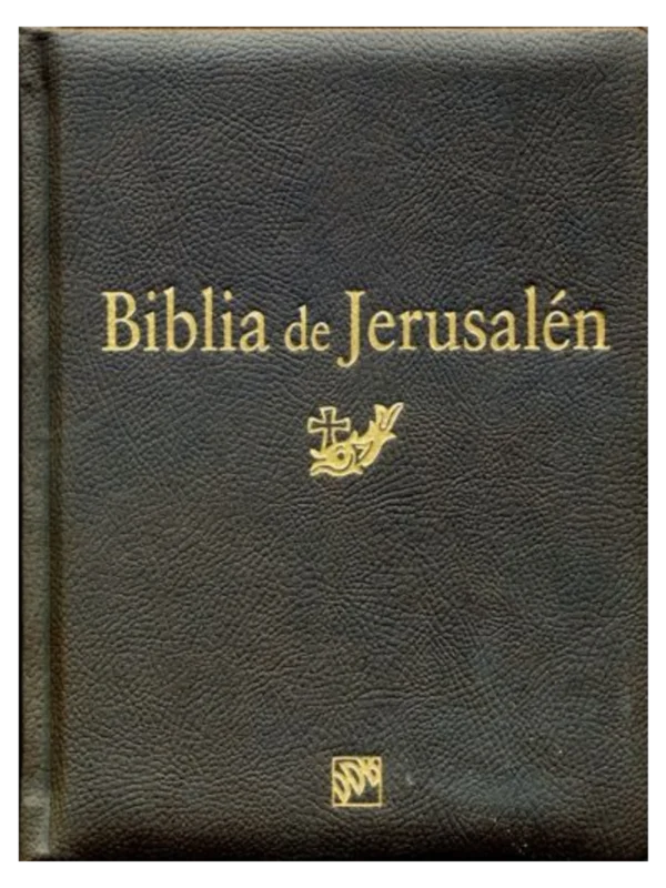 BIBLIA DE JERUSALEN MANUAL MOD 2D - Cantos dorados. Encuadernación en tapa dura, simiil piel, con estuche.