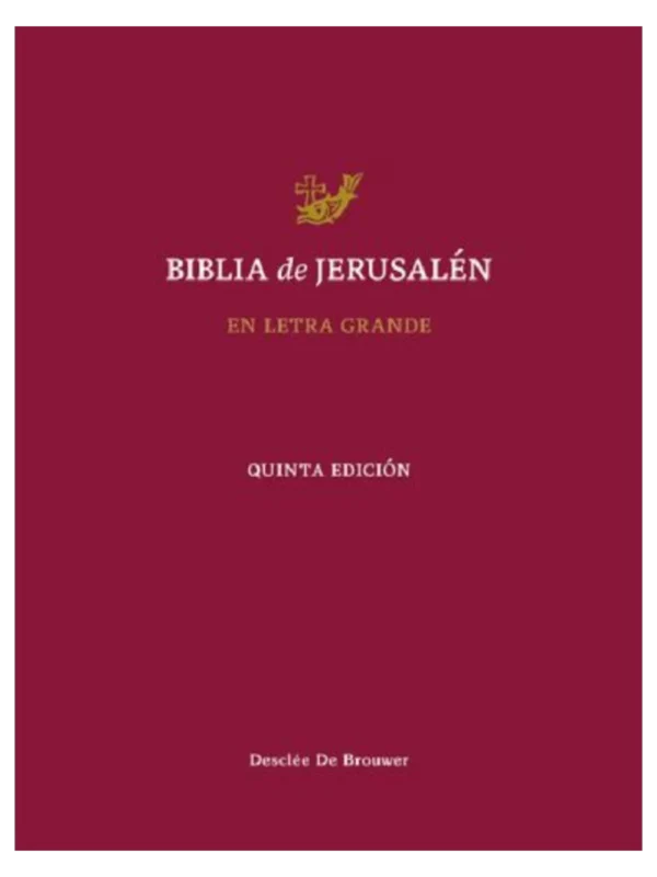BIBLIA DE JERUSALÉN LETRA GRANDE - 5ª Edición en Letra Grande