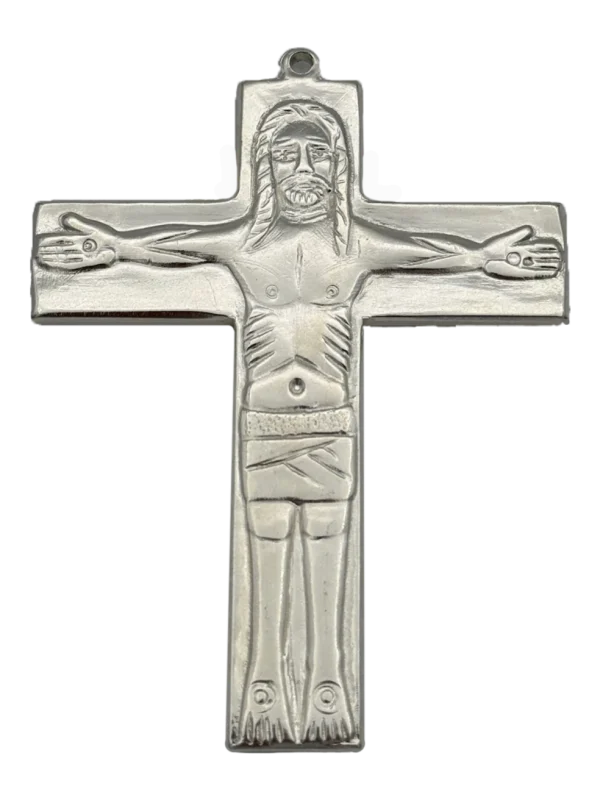 CRUZ BOLSILLO BAÑO PLATA
